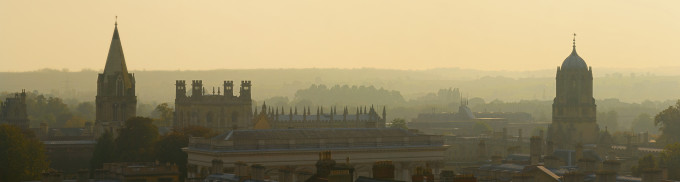 Oxford in the mist